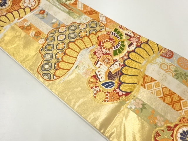 JAPANESE FUKURO OBI / WOVEN PINE